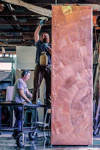 The next in the series, Trilat Relic II, was sent to Breckenridge, Colorado, for their "Sculpture On The Blue" public art program.