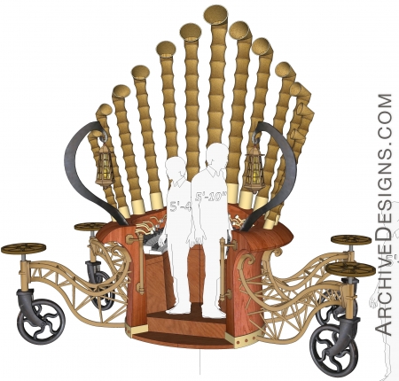 Eugene Ballet Props: Organ Carriage, Archive Designs.