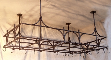 Rust Antique Pot Rack by Archive Designs