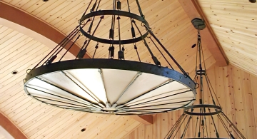 Rustic Arrow Chandeliers by Archive Designs