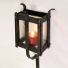 Forged Candle Lantern in steel and glass